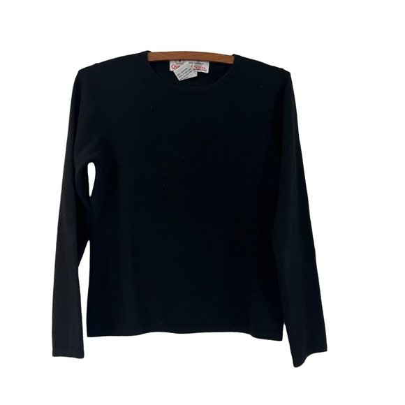Scots Black Cashmere Pullover Sweater 